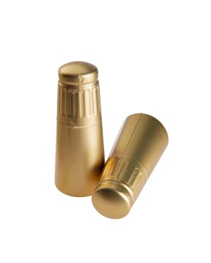 34.5 x 120mm – Gold Smooth – Solid top with Deluxe opening